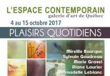 L’exposition Plaisirs Quotidiens du 4 au 15 octobre