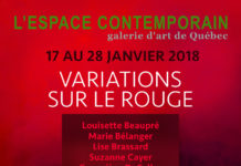 Du 17 au 28 janvier, Variations sur le rouge