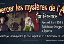 Percer les mystères de l’art, une conférence présentée à Roberval le 11 avril 2018