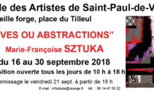 Marie-Françoise Sztuka en exposition à Saint-Paul-de-Vence