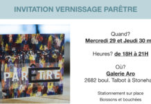 Vernissage de Parêtre de l’artiste ARO, les 29 et 30 mai