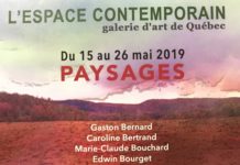 Paysages du 15 au 26 mai à L’Espace contemporain de Québec