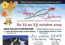 Symposium provincial des Villages en Couleurs du 11 au 13 octobre