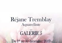 Réjane Tremblay à la Galerie 5 du 1er au 30 décembre