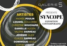 Galerie 5 présente Syncope, une exposition du 1er au 27 août