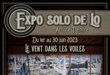Le vent dans les voiles, expo solo de LO à Québec, tout le mois de juin
