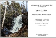 Philippe Giroux en exposition à Sainte-Flavie