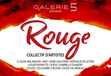 Rouge, collectif d’artistes, à la Galerie 5