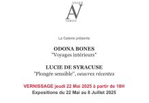 Odona Bones et Lucie de Suracuse à l’Atelier Veron du 22 mai au 8 juillet
