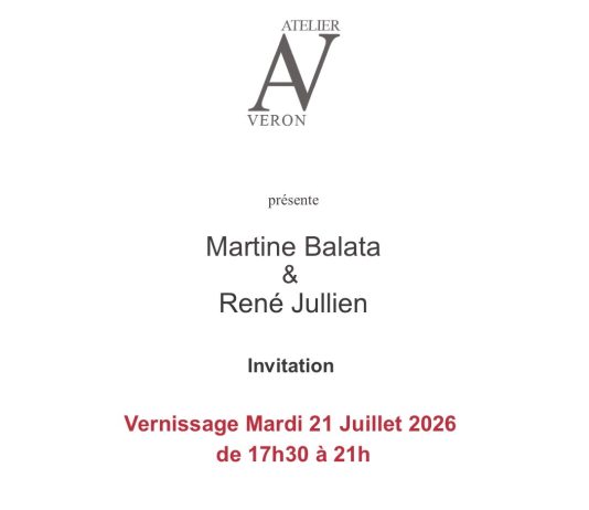 Martine Balata & René Jullien à L’Atelier Veron À Paris