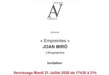 Empreintes de Joan Miro à L’Atelier Véron du 22 juillet au 6 septembre 2026