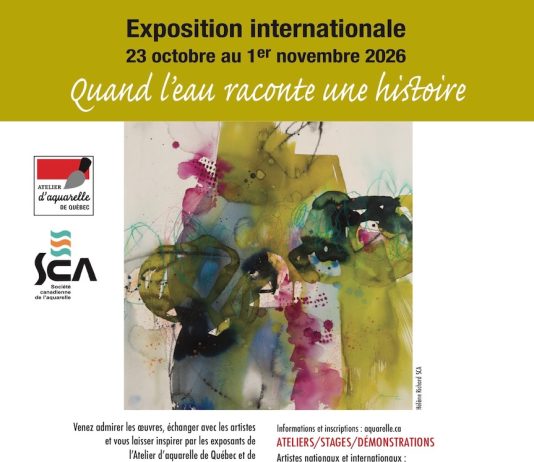 L’exposition annuelle de l’Atelier d’aquarelle de Québec et la Biennale de la Société canadienne d’aquarelle